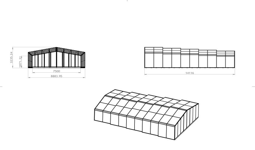 Model F - an example of a spa and pool enclosure