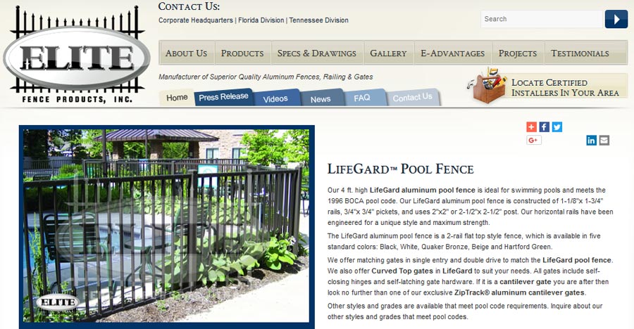 Elite Fence Products Inc.