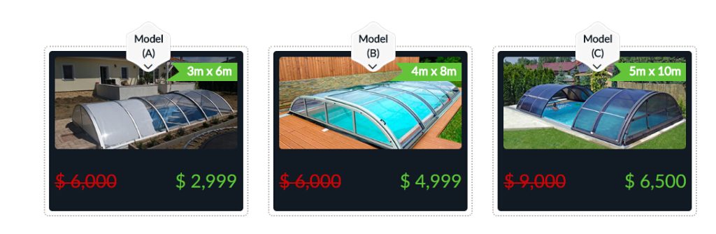 Telescopic swimming pool enclosure cost