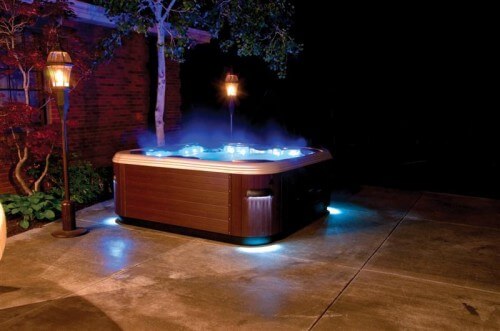 Hot tub lighting ideas