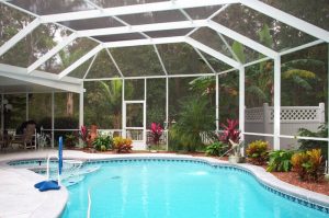 Pool patio enclosure