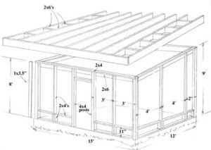 Patio enclosure structure