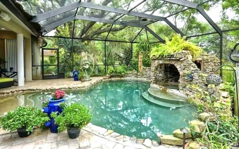 Pool enclosure landscaping