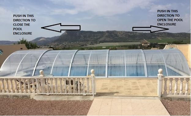 Pool enclosure layout